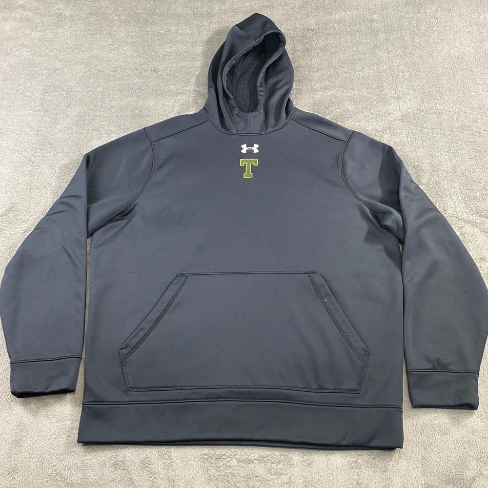 Under Armour Men's Gray T Texas Tech Raiders Hoodie Sweatshirt XL Loose Fit
